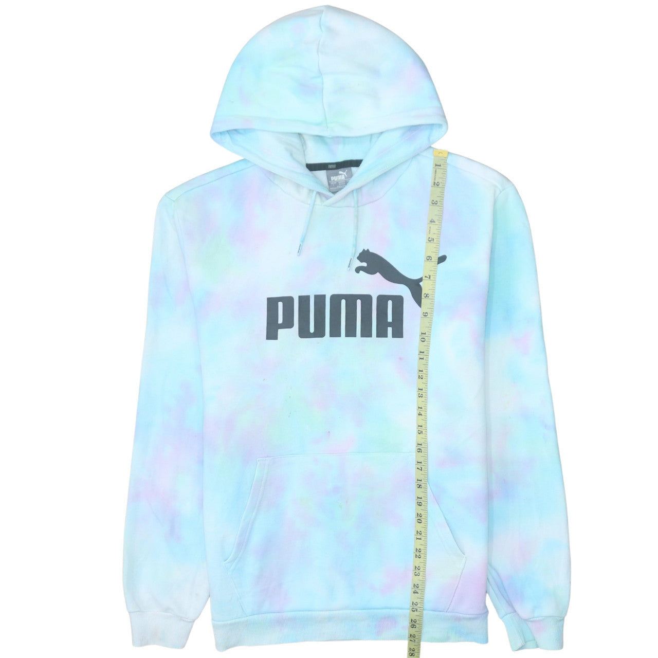 Puma Men’s Multicoloured Tie Dye Pullover Hoodie Size L