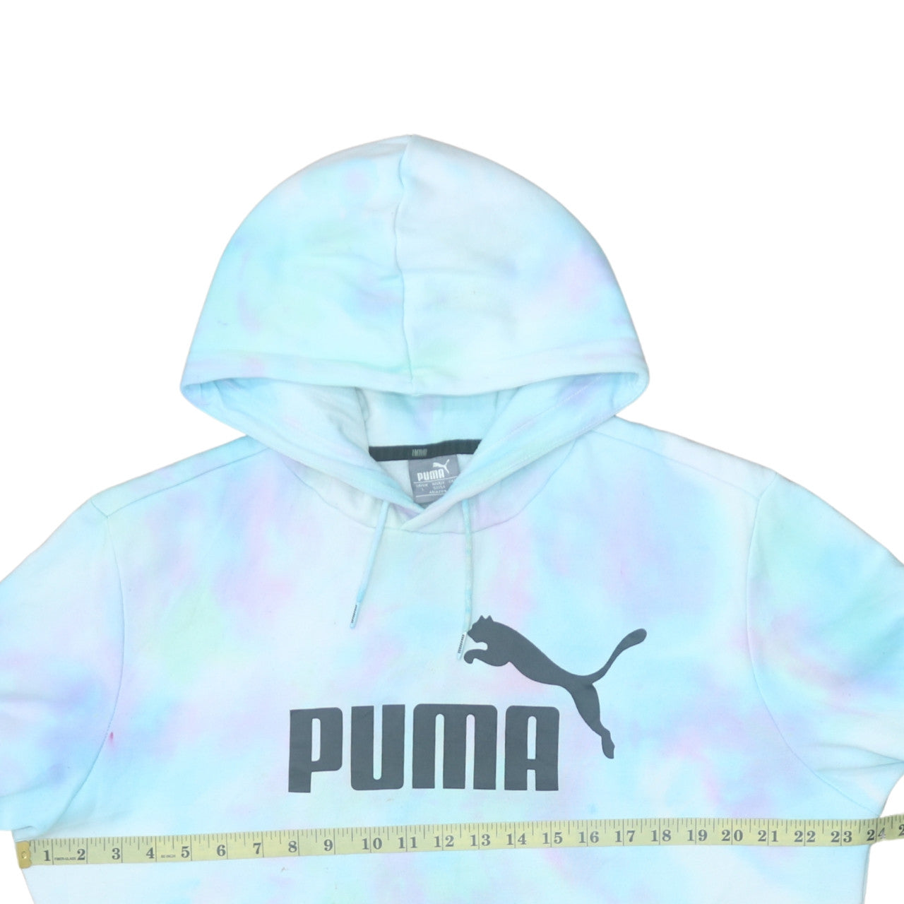 Puma Men’s Multicoloured Tie Dye Pullover Hoodie Size L