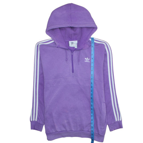 Adidas Women’s Purple 1/2 Zip Hoodie Medium Hooded Sweatshirt