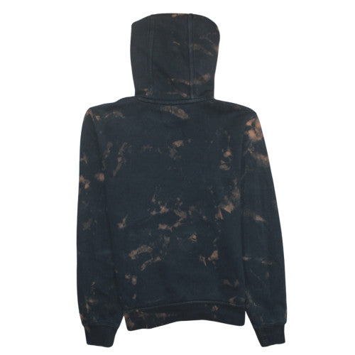 Nike Men's Black Bleach Effect Pullover Hoodie Size M