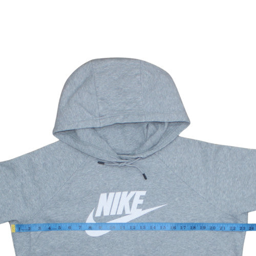 Nike Men's Grey Pullover Hoodie L Sports Fleece Sweatshirt