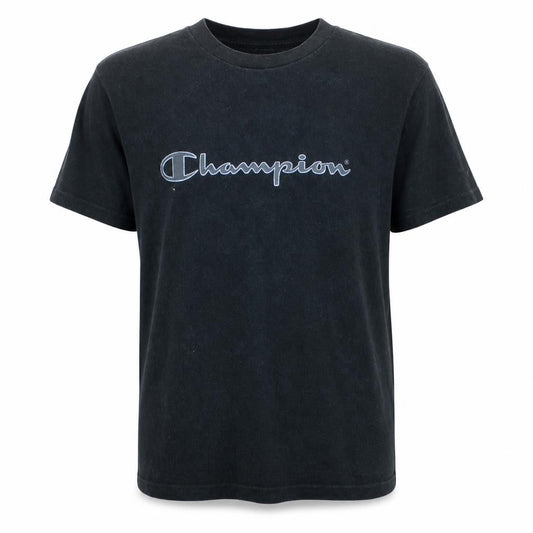 Champion Men's Black Cotton Short Sleeve T-Shirt Size L