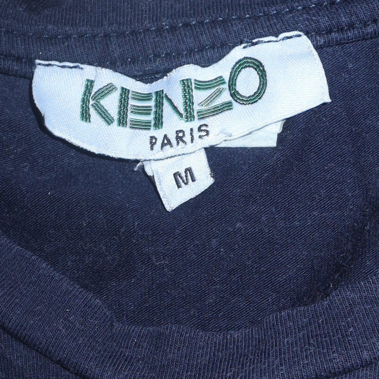Kenzo Men Black Embroidered Tiger Logo T-Shirt Size M