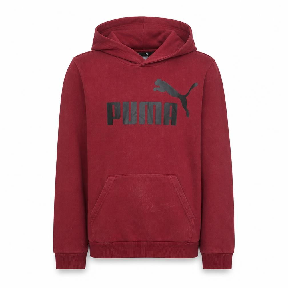 Puma Boys Red Hoodie 13-14 Years Pullover Fleece Sweatshirt