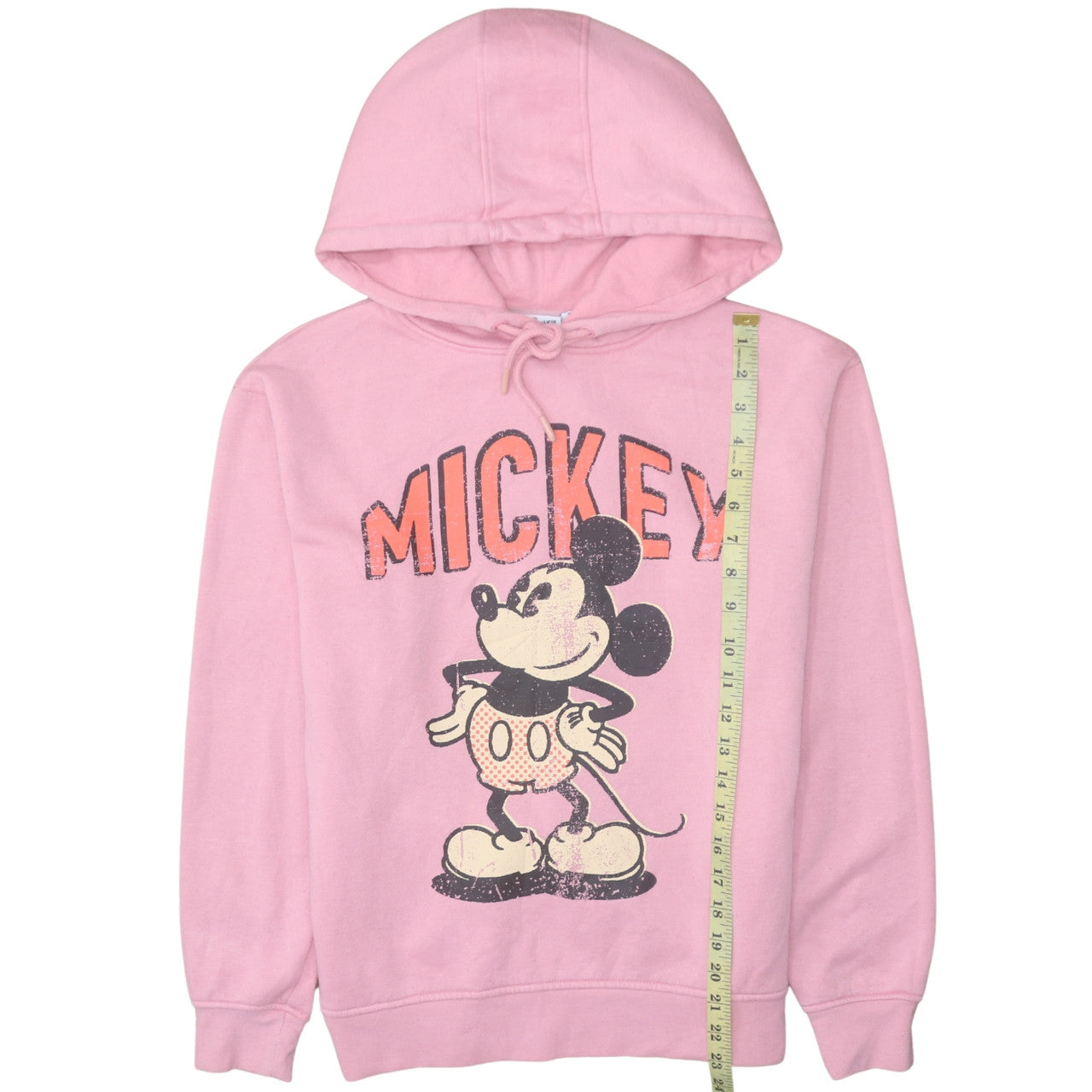 Disney Women Pink Mickey Graphic Pullover Hoodie XS