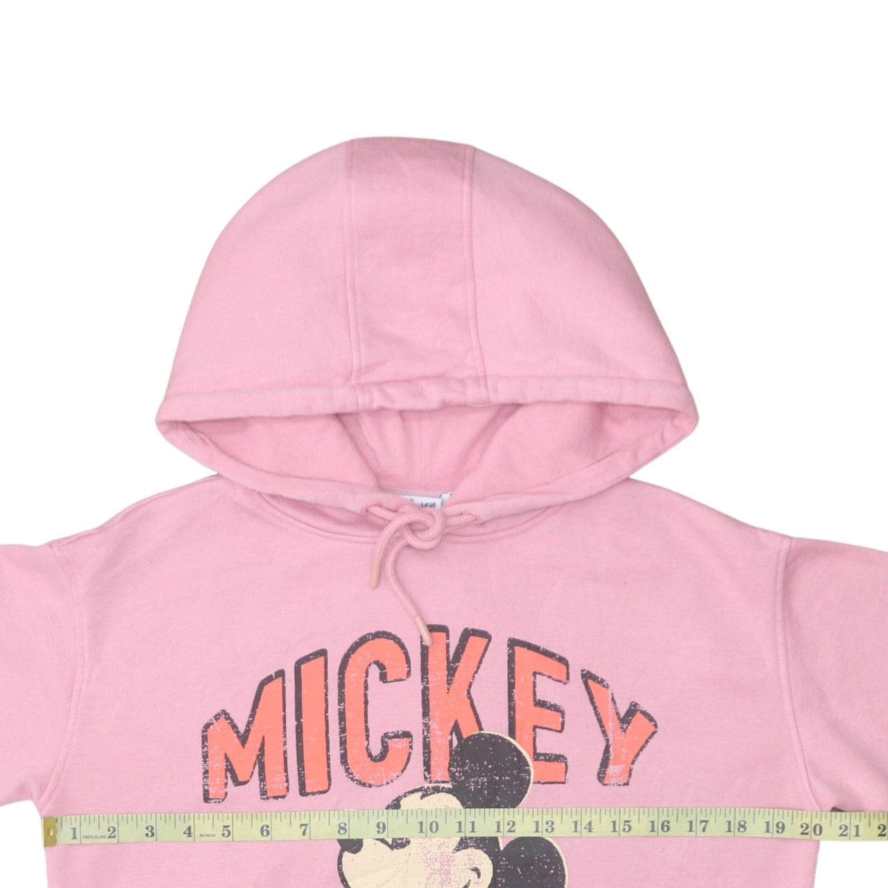 Disney Women Pink Mickey Graphic Pullover Hoodie XS