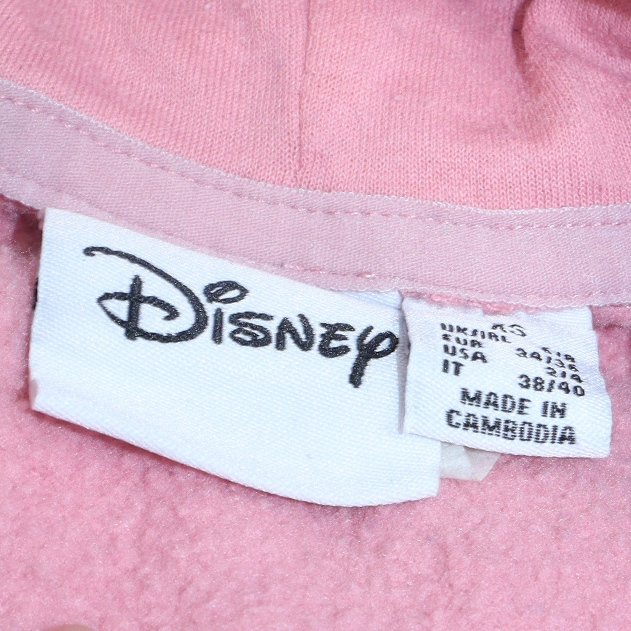 Disney Women Pink Mickey Graphic Pullover Hoodie XS