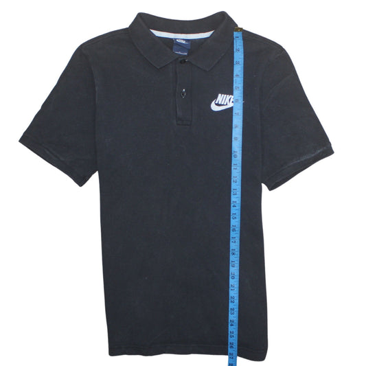 Nike Men’s Black Polo Shirt Size S Cotton Regular Fit