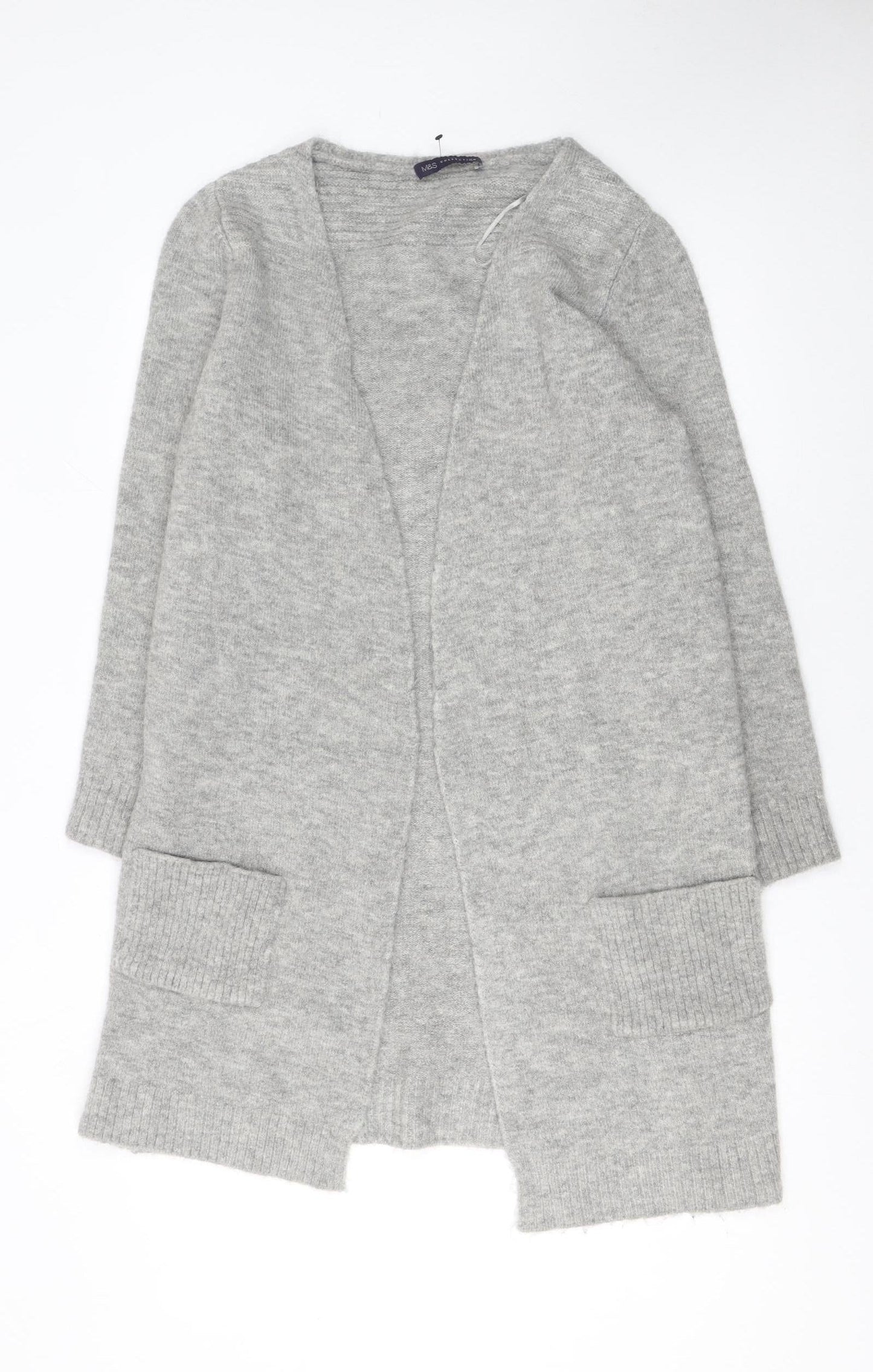 Marks and Spencer Women’s Grey Longline Knit Cardigan Size 8