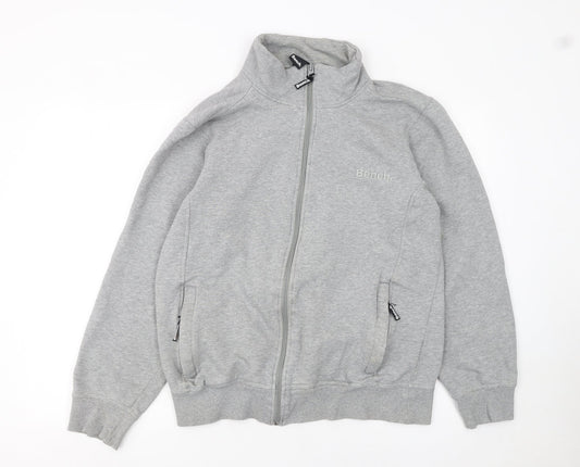 Bench Men’s Grey Full Zip Sweatshirt Jacket Size M