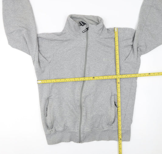 Bench Men’s Grey Full Zip Sweatshirt Jacket Size M