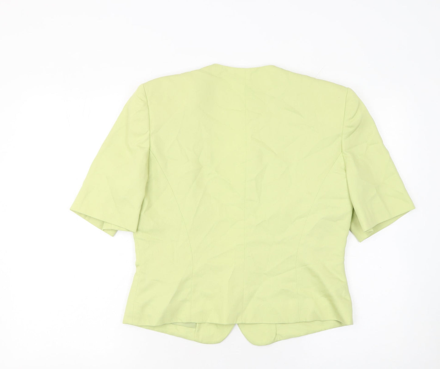 Richards Women Lime Green Short Sleeve Suit Jacket Size 14