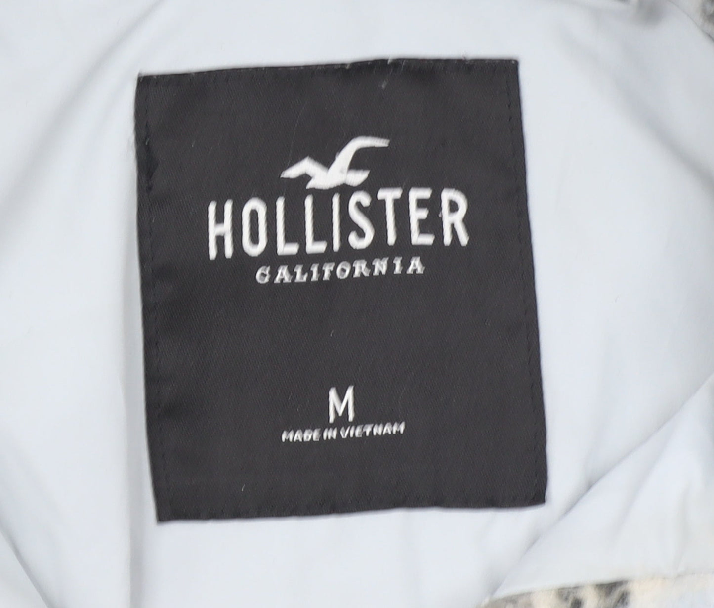 Hollister Men's Grey Plaid Flannel Shacket Jacket M Regular Fit