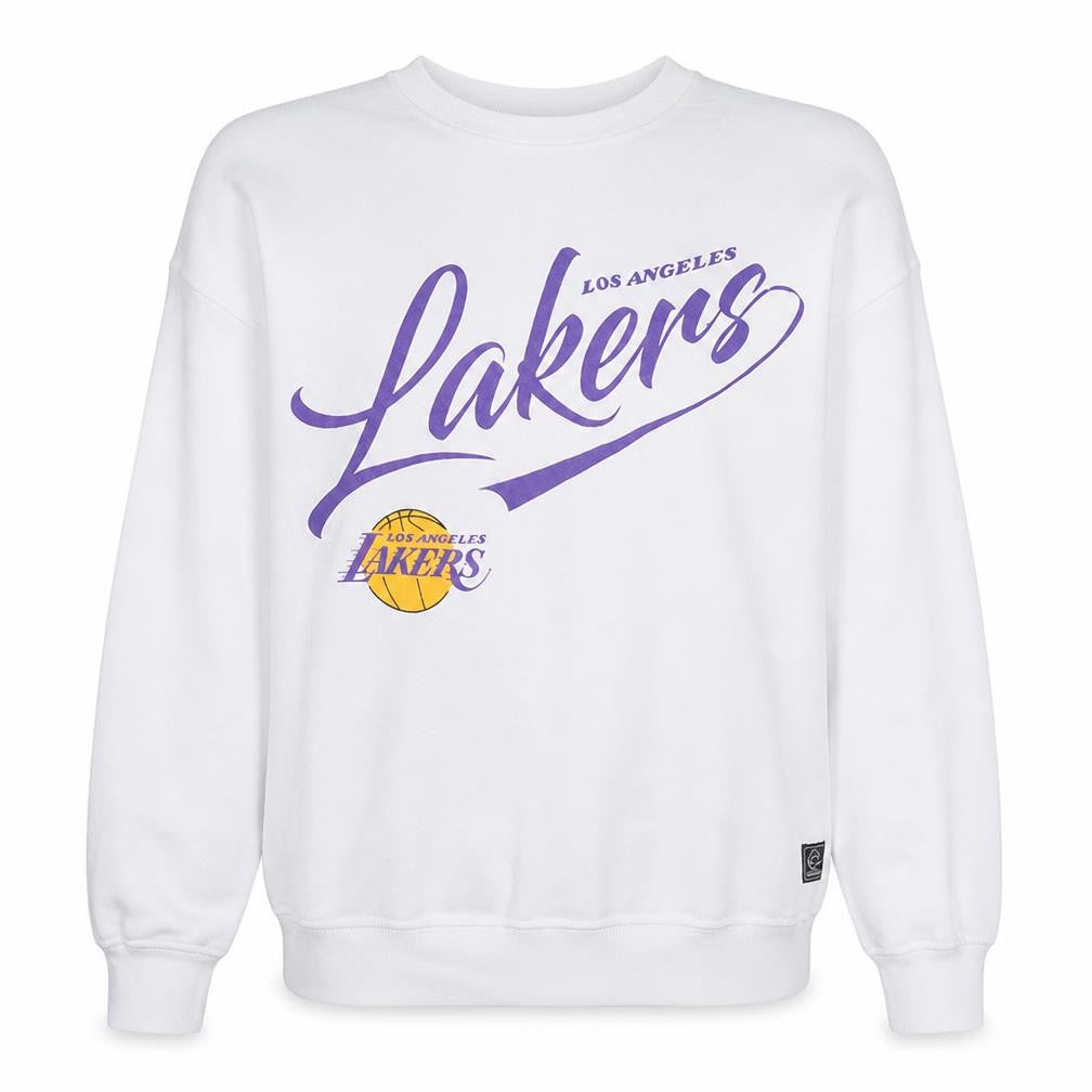 NBA Los Angeles Lakers White Crew Neck Sweatshirt XL Women’s Casual