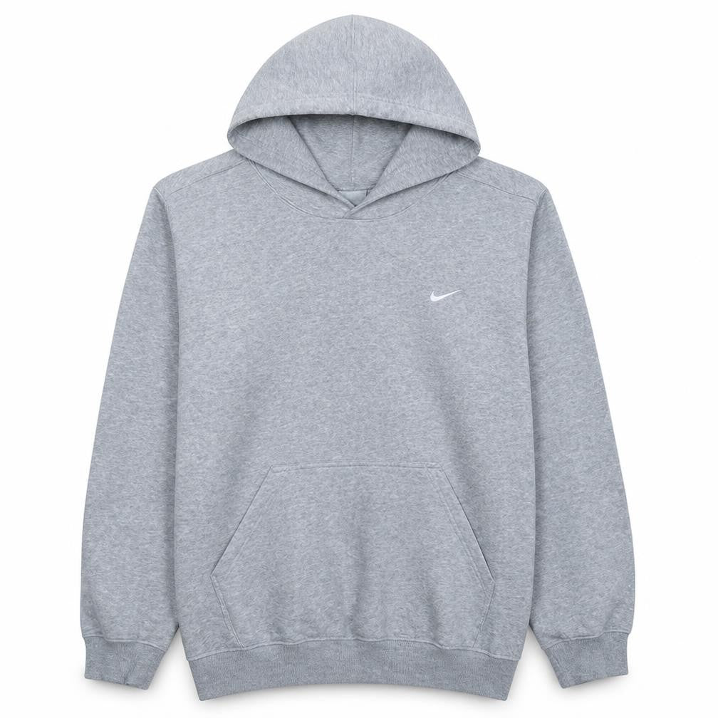 Nike Boys Grey Pullover Hoodie Fleece Lined Logo Sweatshirt 12-13 Years