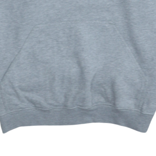 Nike Boys Grey Pullover Hoodie Fleece Lined Logo Sweatshirt 12-13 Years