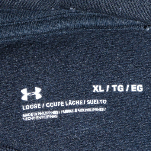Under Armour Men’s Black XL Pullover Hoodie Sweatshirt Logo Fleece