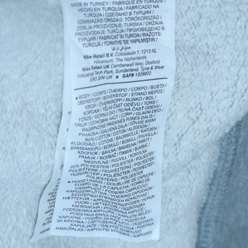 Nike Mens Grey Pullover Hoodie M Logo Fleece Sweatshirt