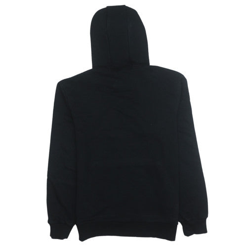 Fila Men's Black Small Pullover Hoodie with Logo Tape Trim