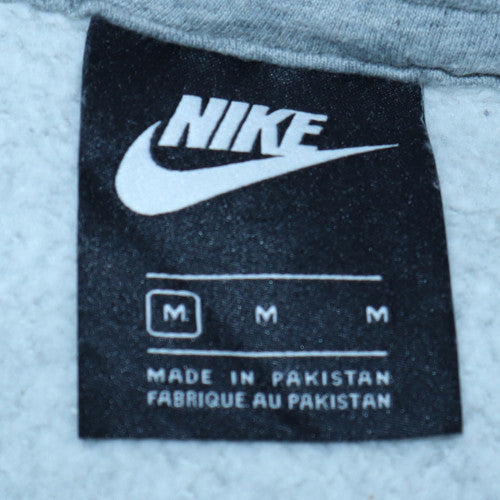 Nike Men's Grey Pullover Hoodie Medium Regular Fit Fleece