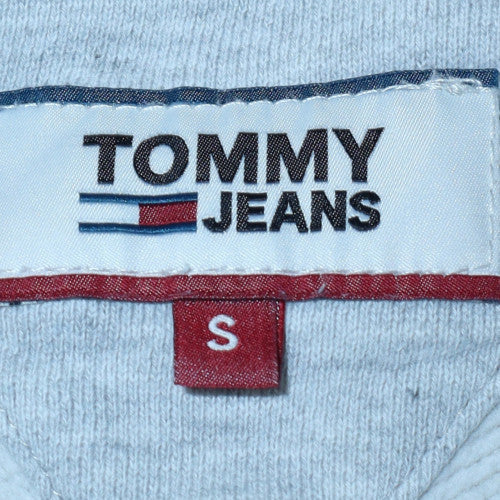 Tommy Jeans Men's Grey Logo Sweatshirt Size S Crew Neck Pullover