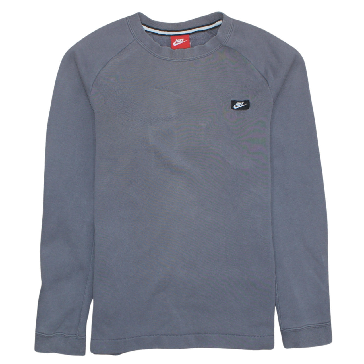 Nike Men's Grey Crew Neck Long Sleeve Pullover Sweatshirt S