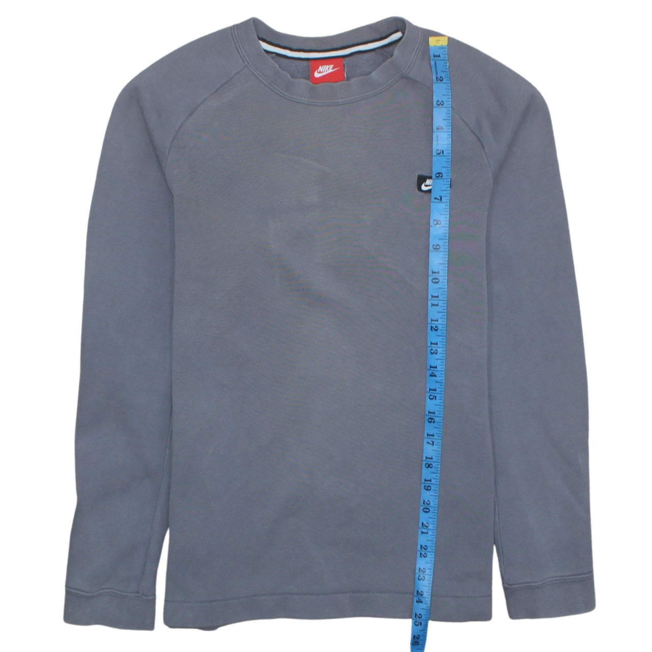 Nike Men's Grey Crew Neck Long Sleeve Pullover Sweatshirt S