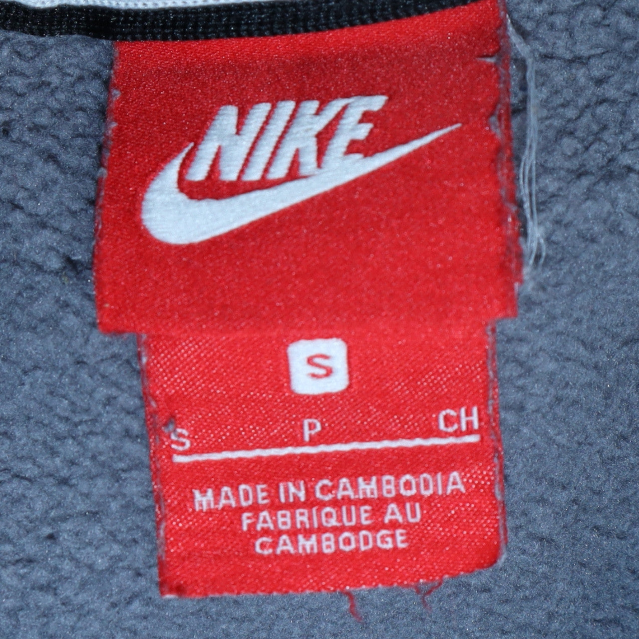 Nike Men's Grey Crew Neck Long Sleeve Pullover Sweatshirt S