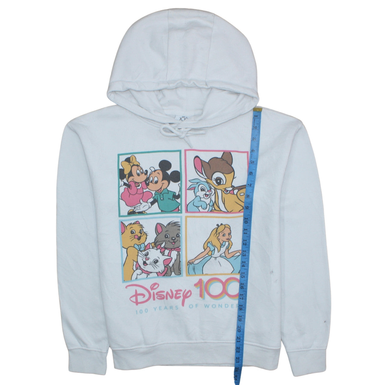 Primark Disney 100 White Pullover Hoodie Women S Graphic Print