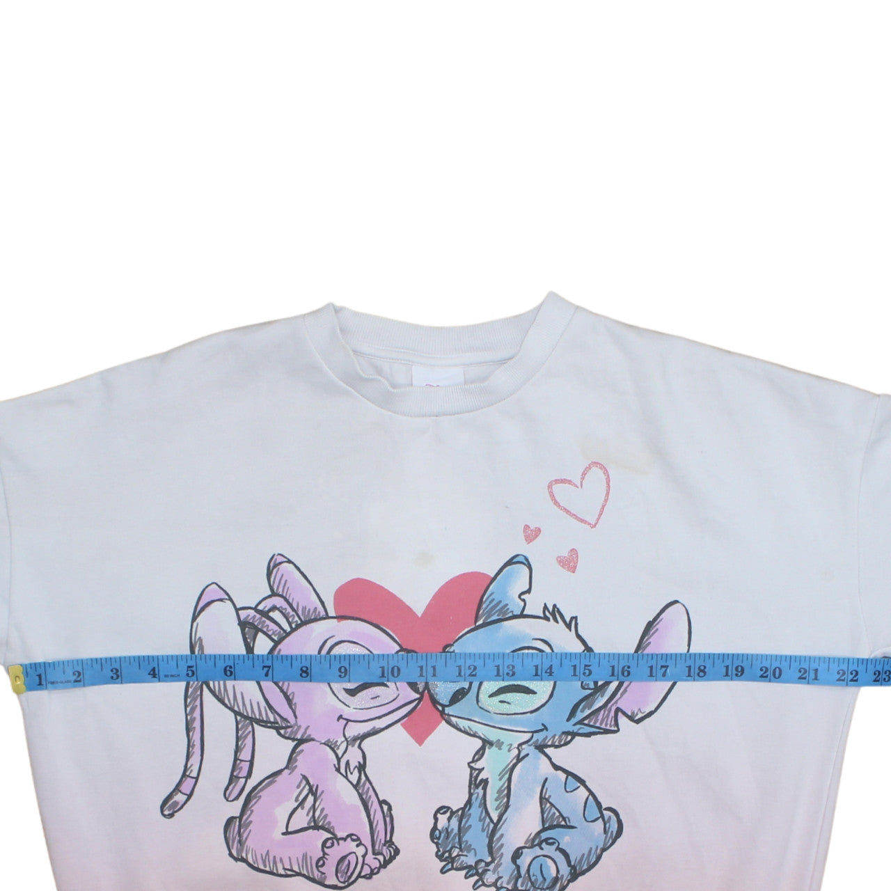 Disney Teens Pink Gradient Stitch & Angel Sweatshirt 13-14Y Pullover