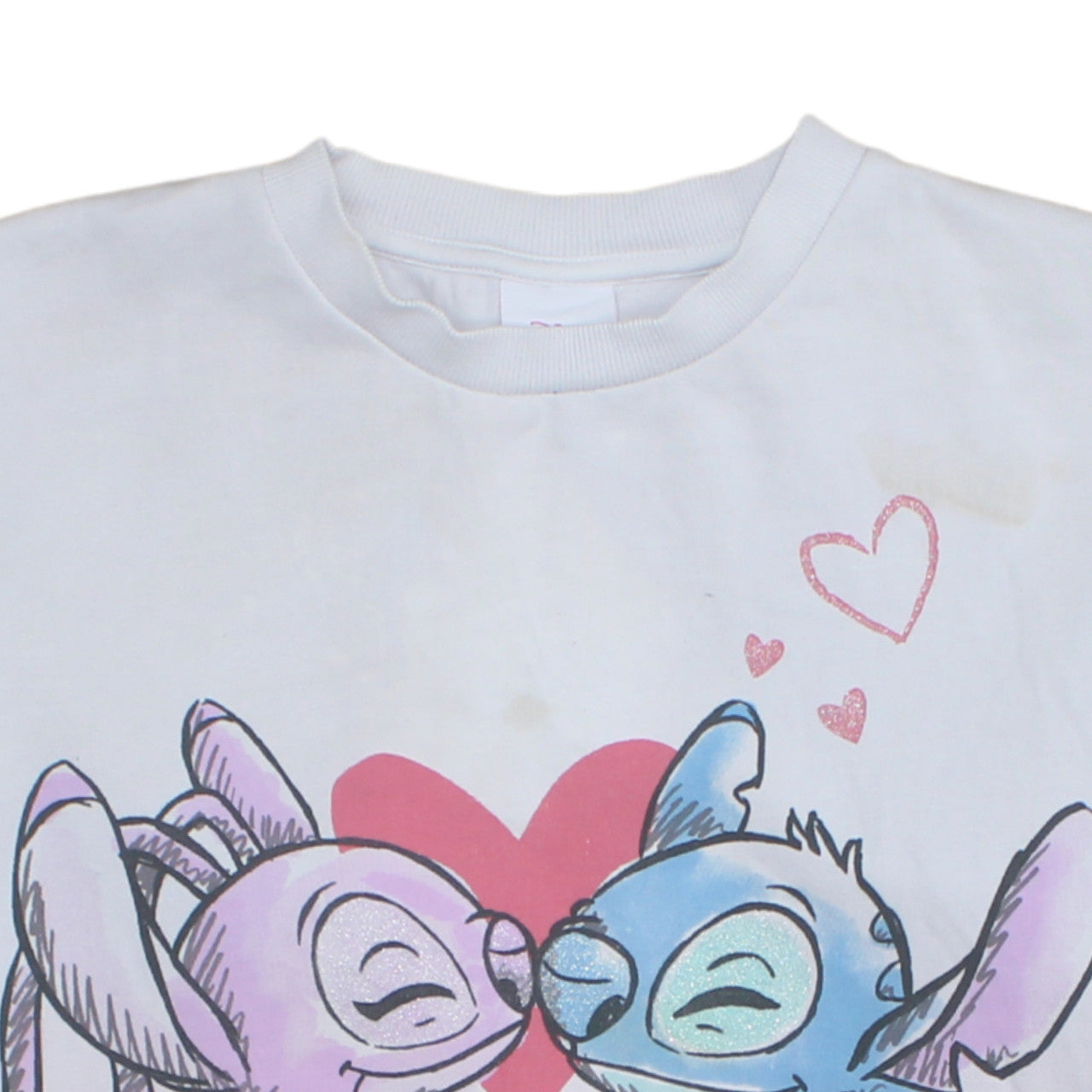 Disney Teens Pink Gradient Stitch & Angel Sweatshirt 13-14Y Pullover