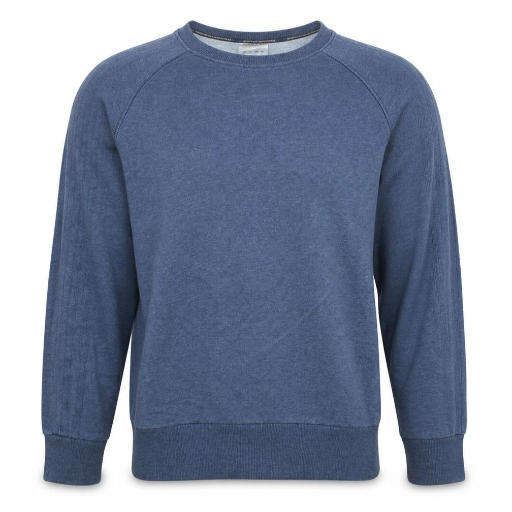 Adidas Men's Blue Crew Neck Fleece Pullover Sweatshirt Size M