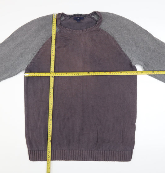 Gap Men’s Grey Cotton Crew Neck Pullover Jumper Size L