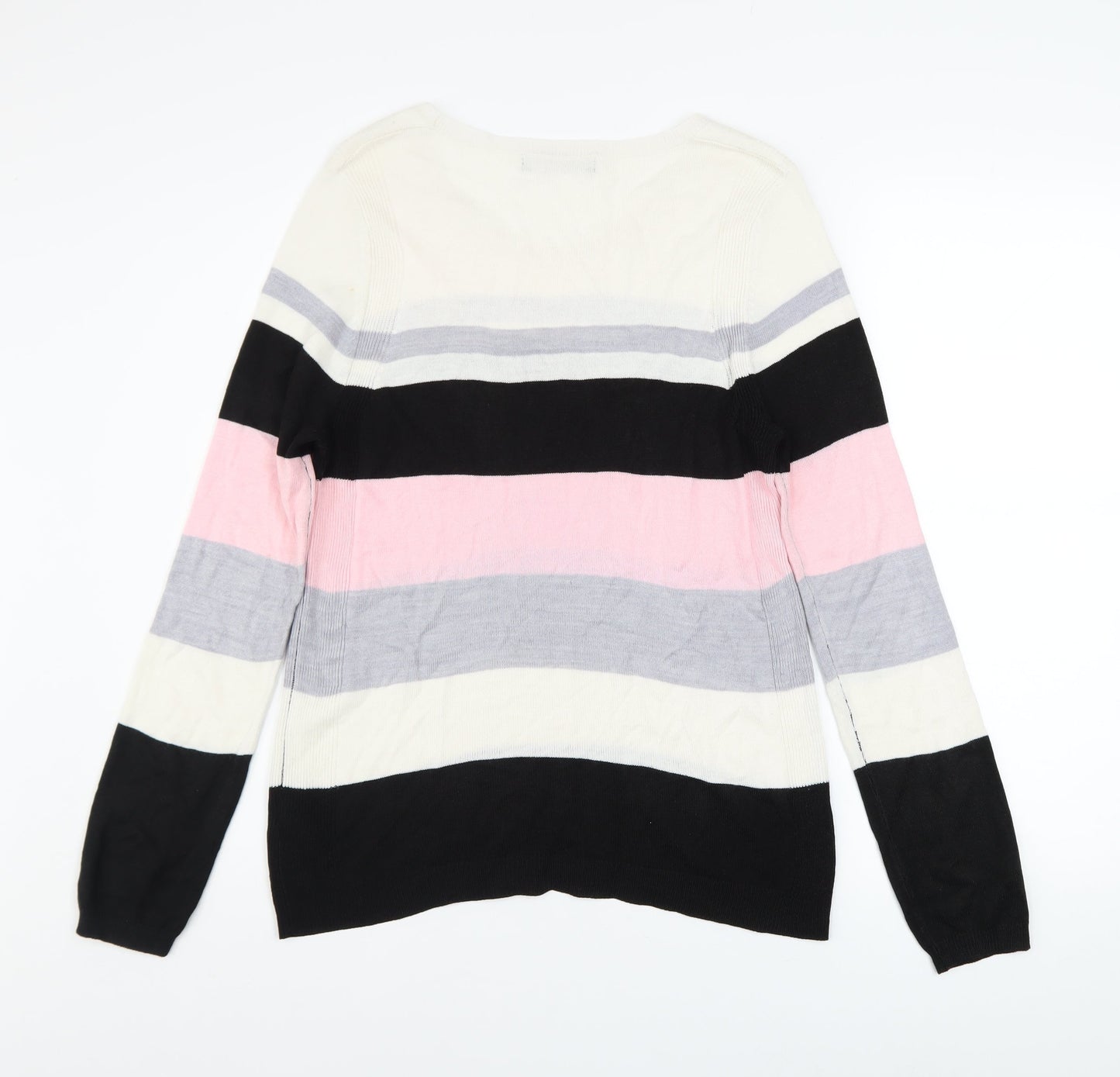 Marks and Spencer Women’s Multicoloured Striped Jumper Size 10
