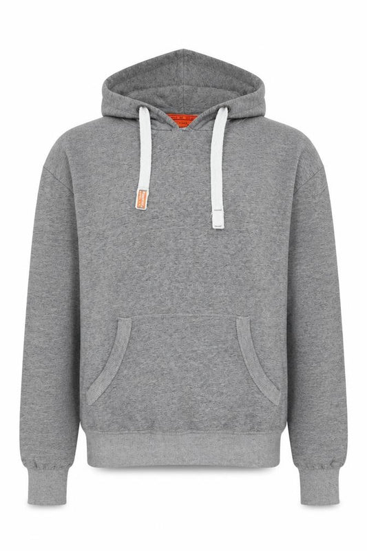 Superdry Mens Grey Pullover Hoodie Size M Classic Logo Style