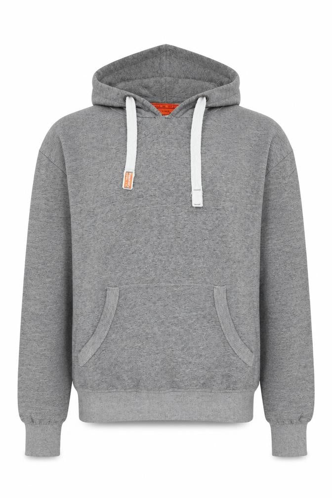 Superdry Mens Grey Pullover Hoodie Size M Classic Logo Style