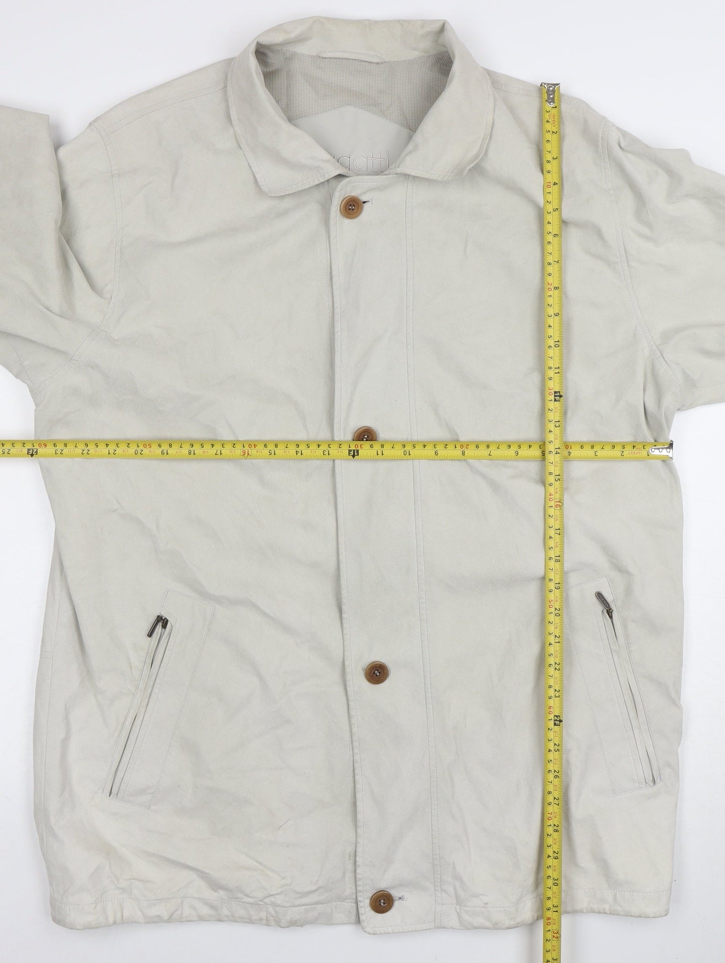 Schnittger Beige Woven Single-Breasted Jacket Size 2XL Unisex