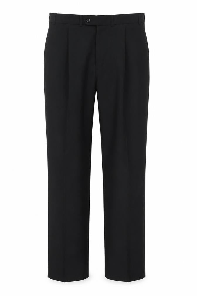 Armando Men's Black 38in Regular Fit Wool Blend Dress Pants