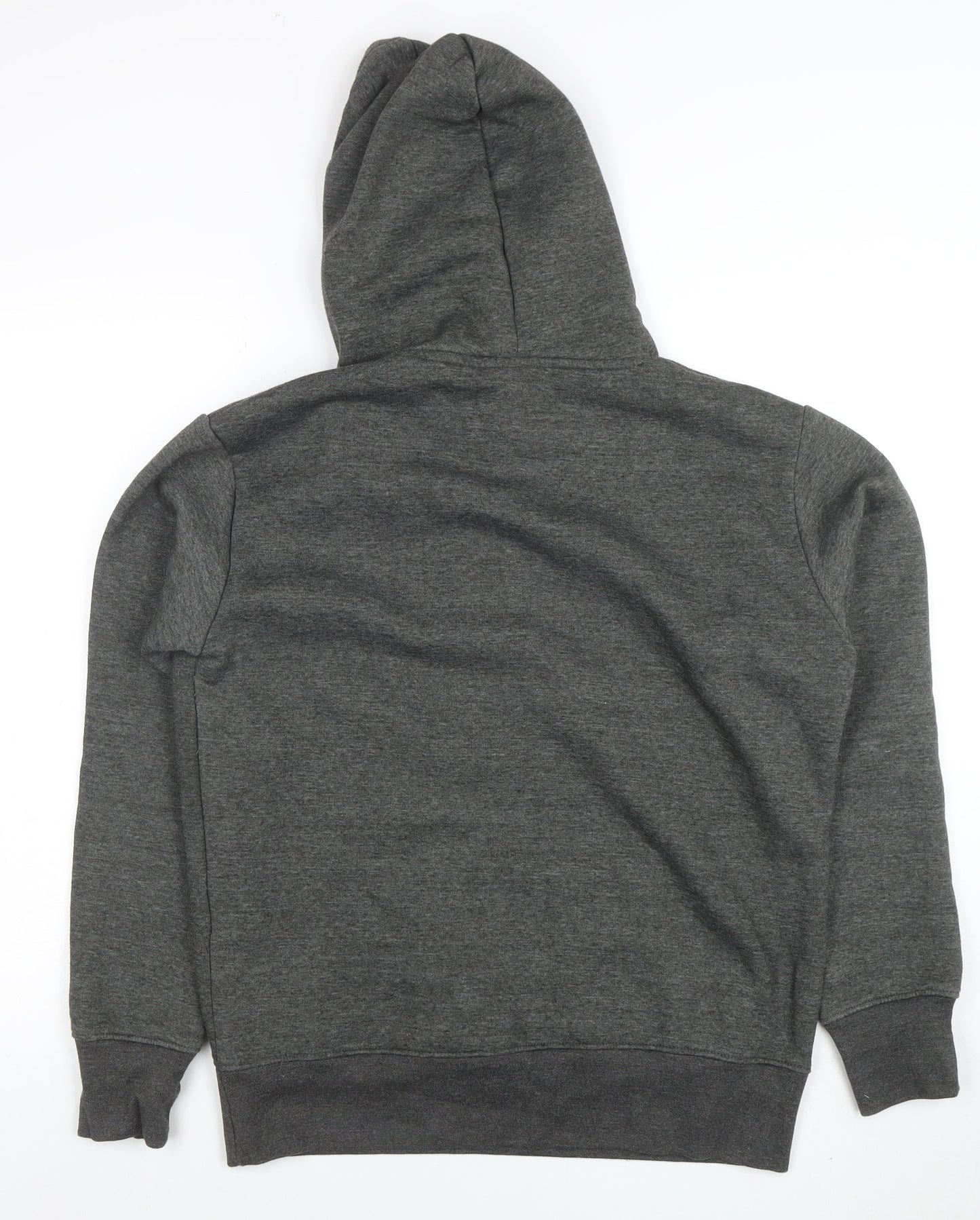 Bench Men’s Grey Pullover Hoodie L Regular Fit Logo Sweatshirt
