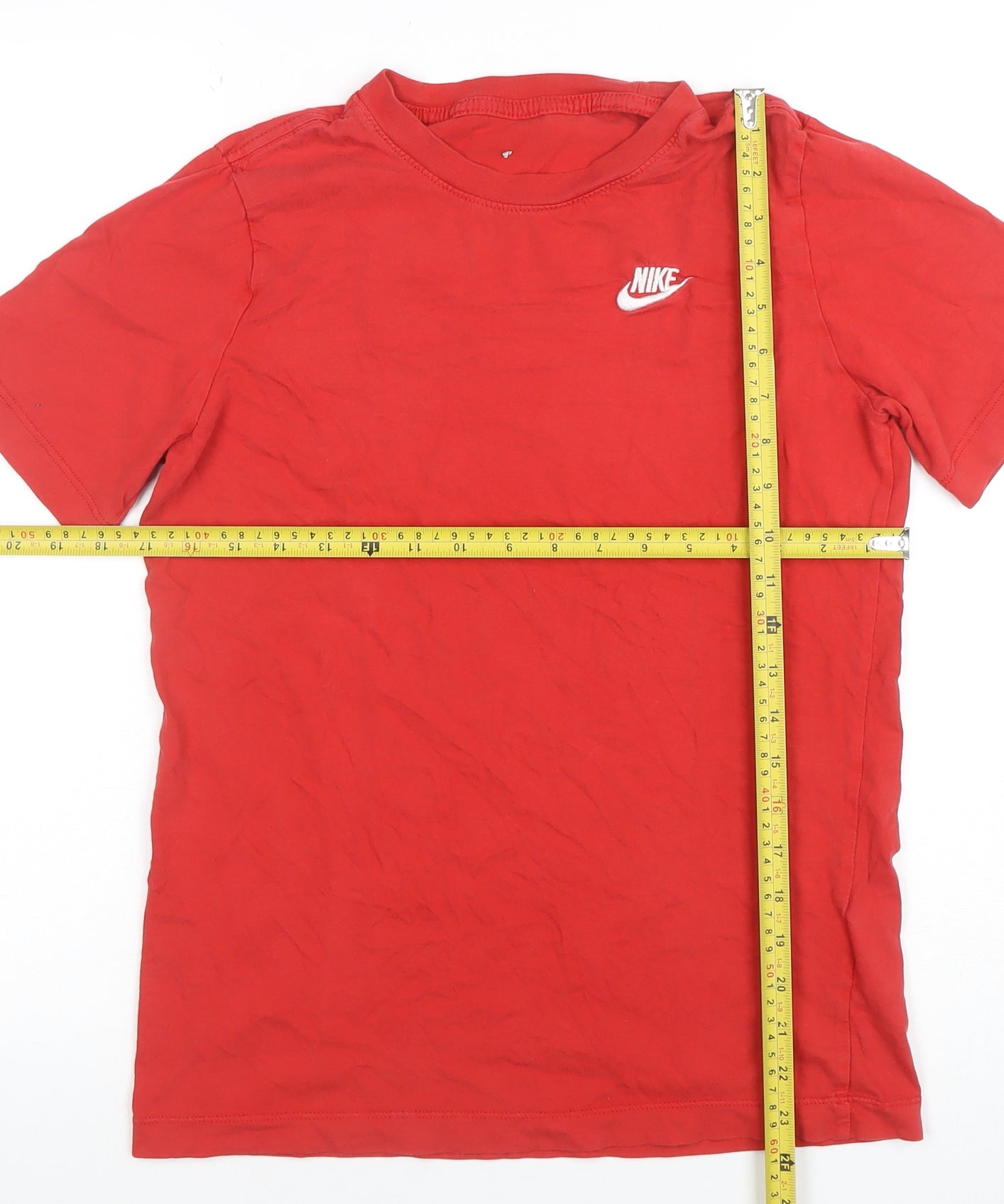 Nike Boys Red XL Short Sleeve Cotton Sports T-Shirt