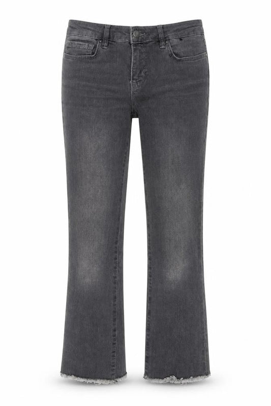 Free People Women’s Grey Stretch Straight Jeans W26 Mid Rise
