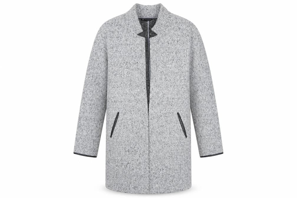 Marks and Spencer Women Grey Marl Long Sleeve Open Cardigan UK 10