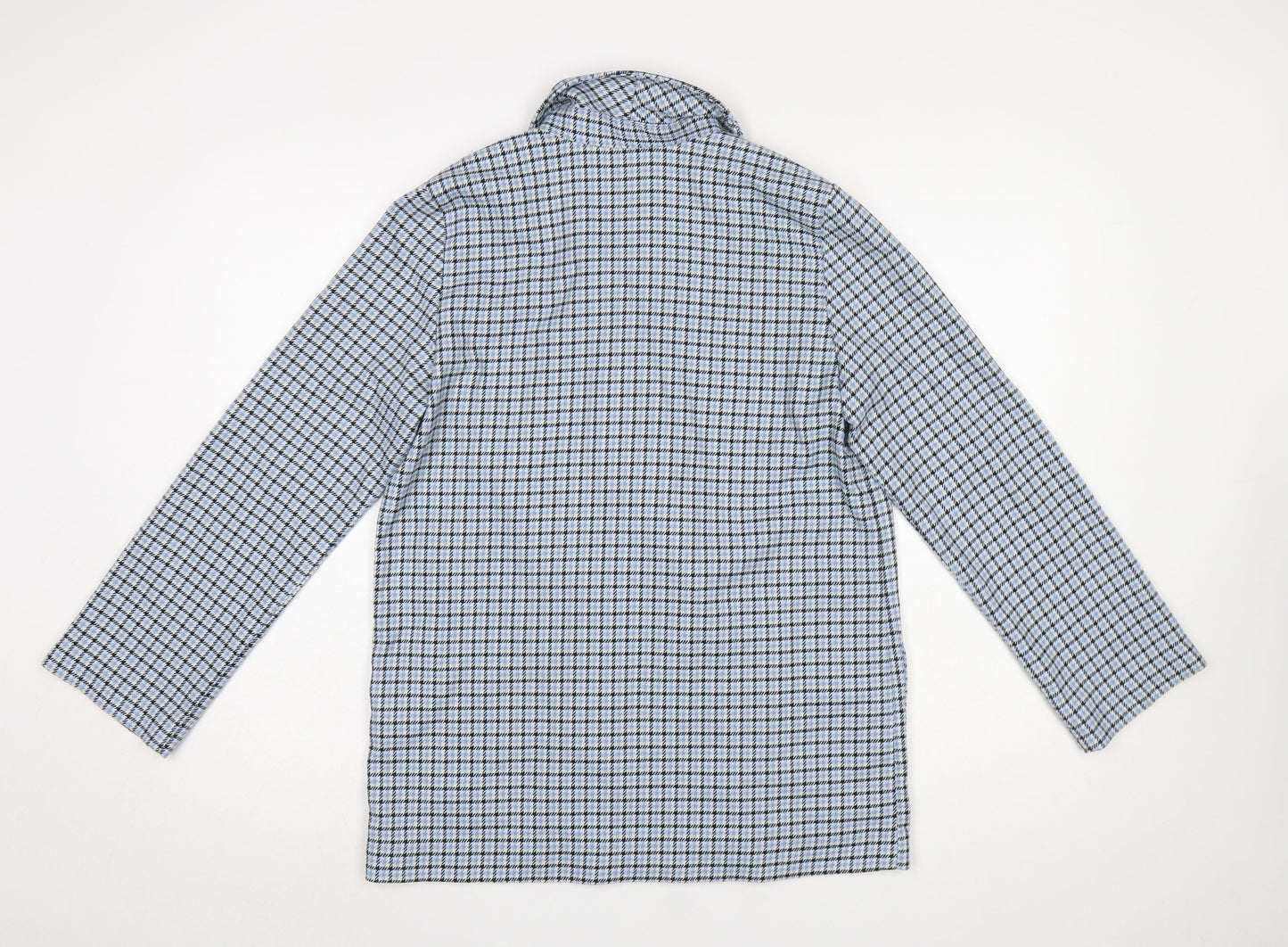 Monki Womens Blue Check Double-Breasted Blazer XS
