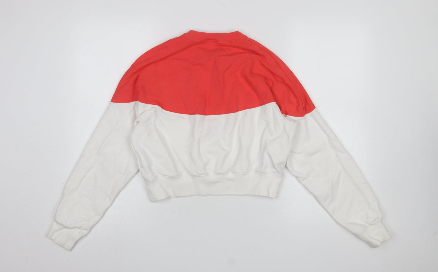 Nike Women's Red & White Crew Neck Pullover Sweatshirt Size S