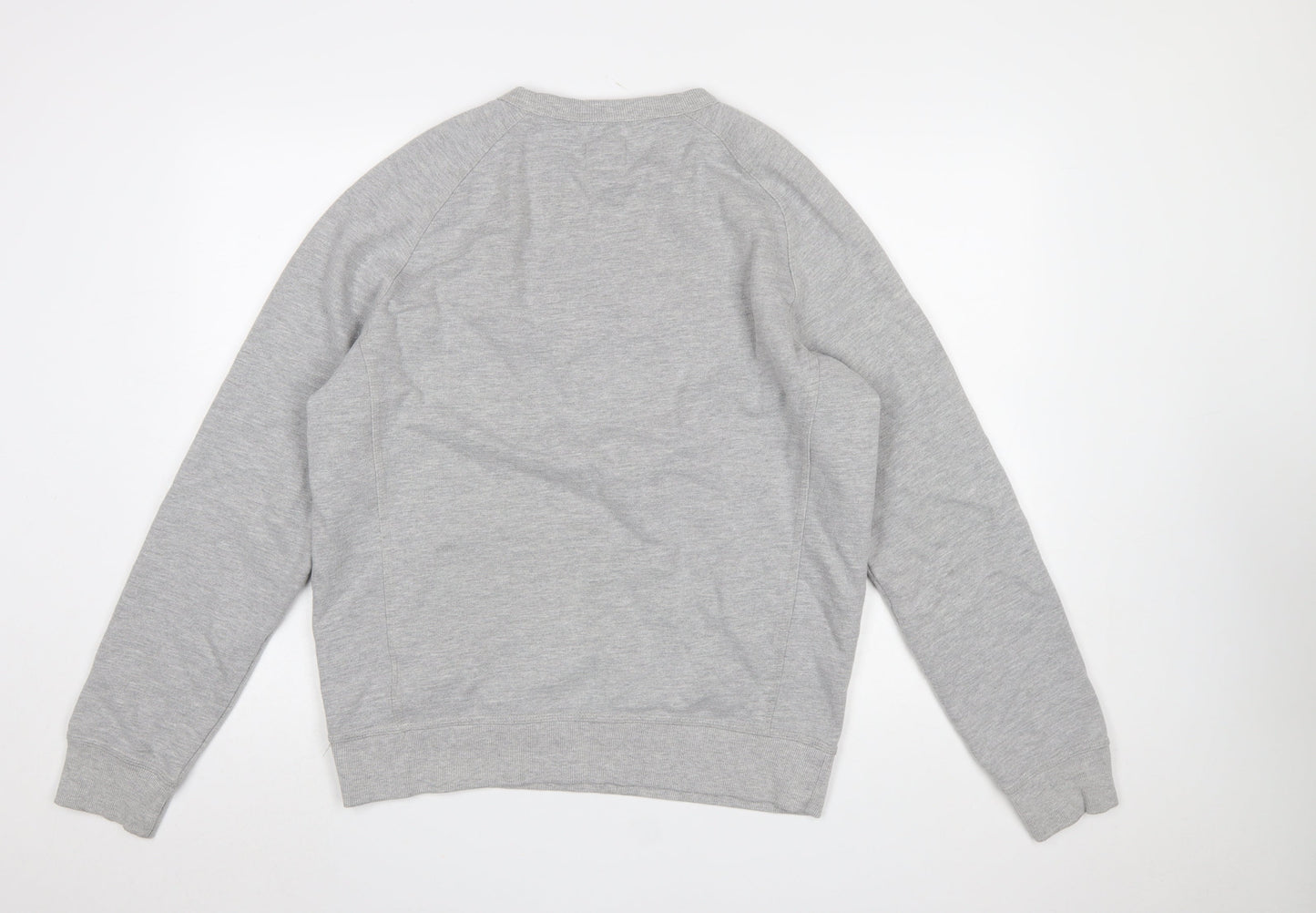 Champion Mens Grey Large Pullover Sweatshirt Embroidered Logo