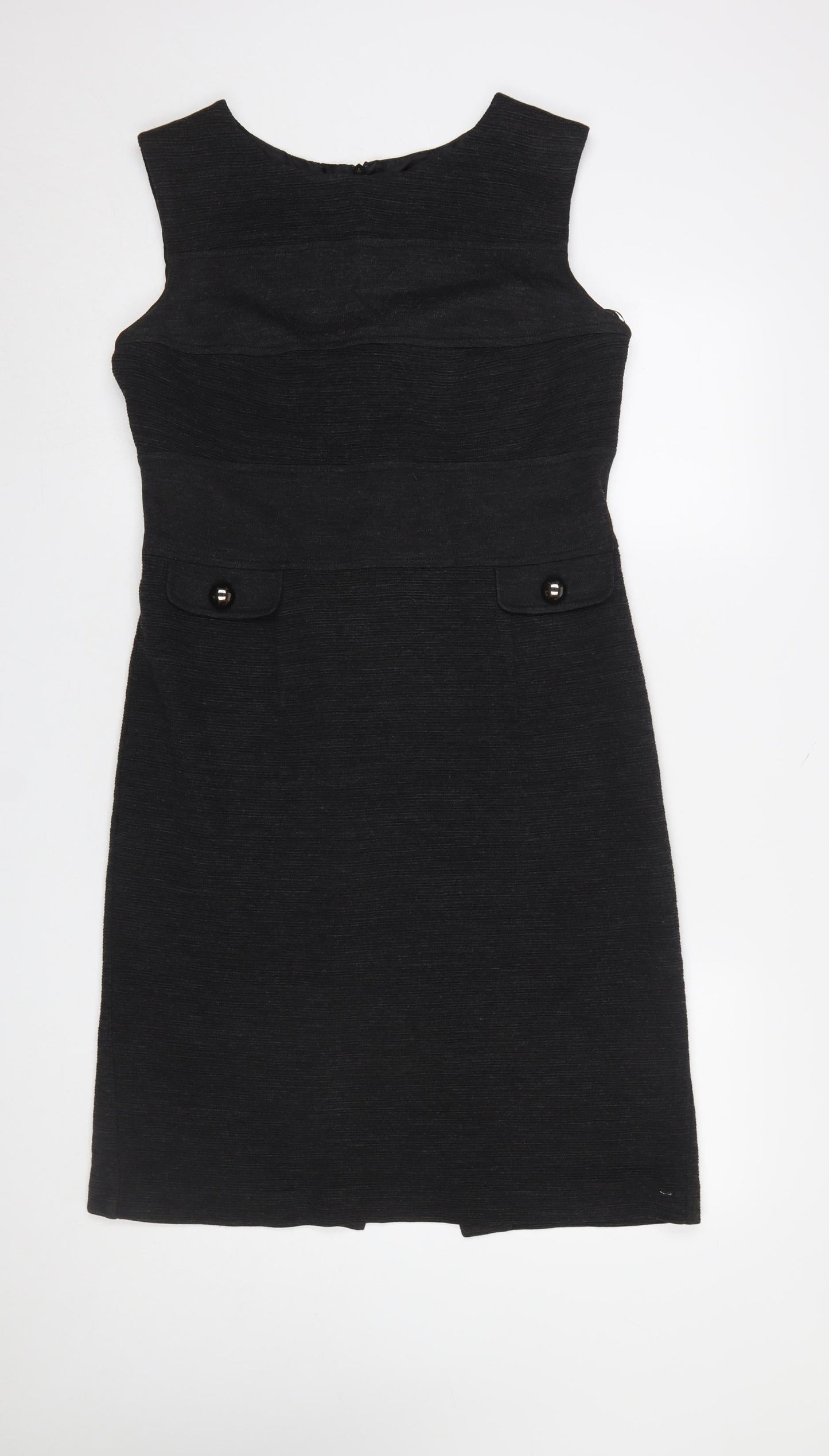 Marks and Spencer Womens Grey Sheath Knee Length Dress Size 14