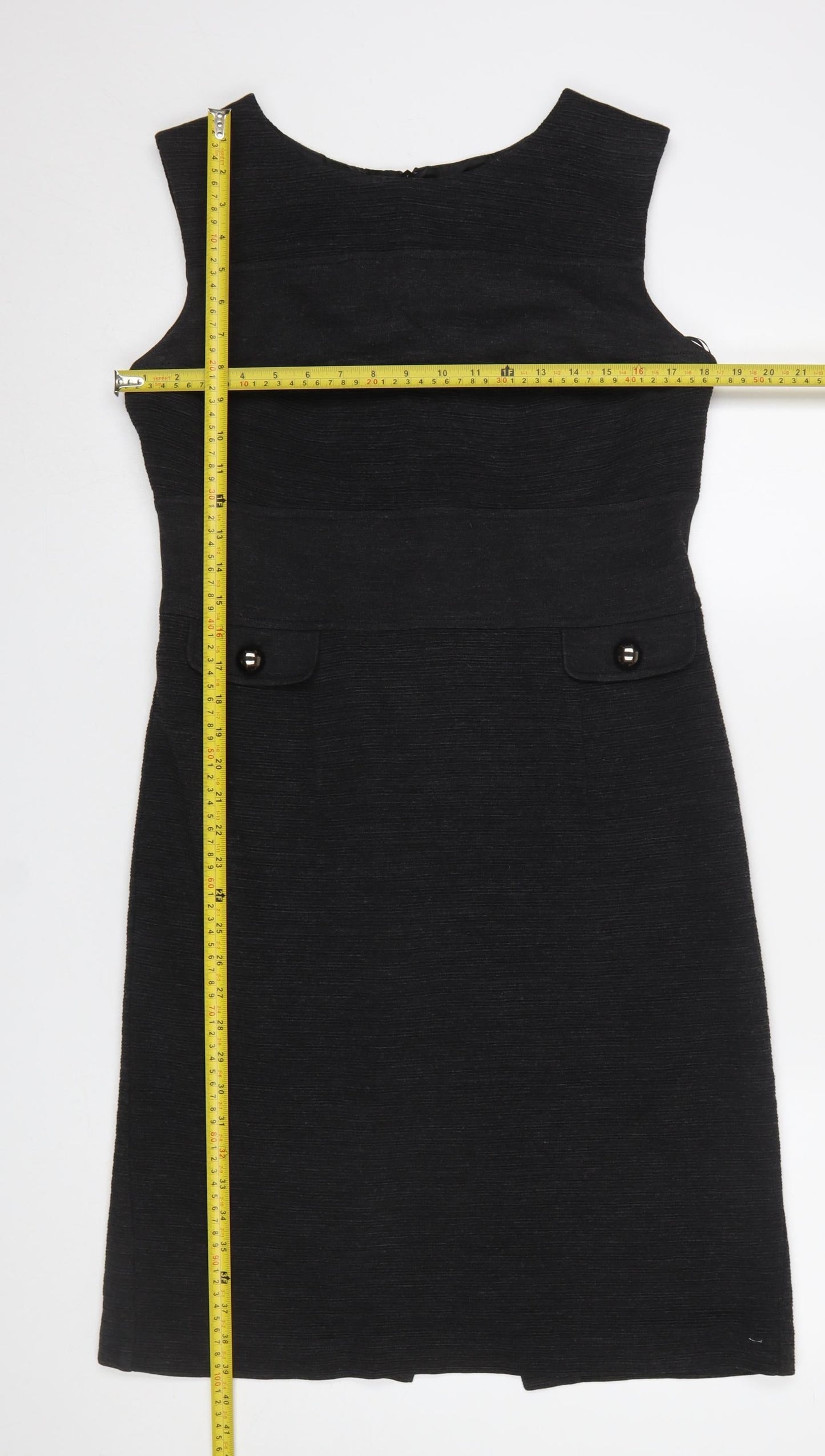 Marks and Spencer Womens Grey Sheath Knee Length Dress Size 14