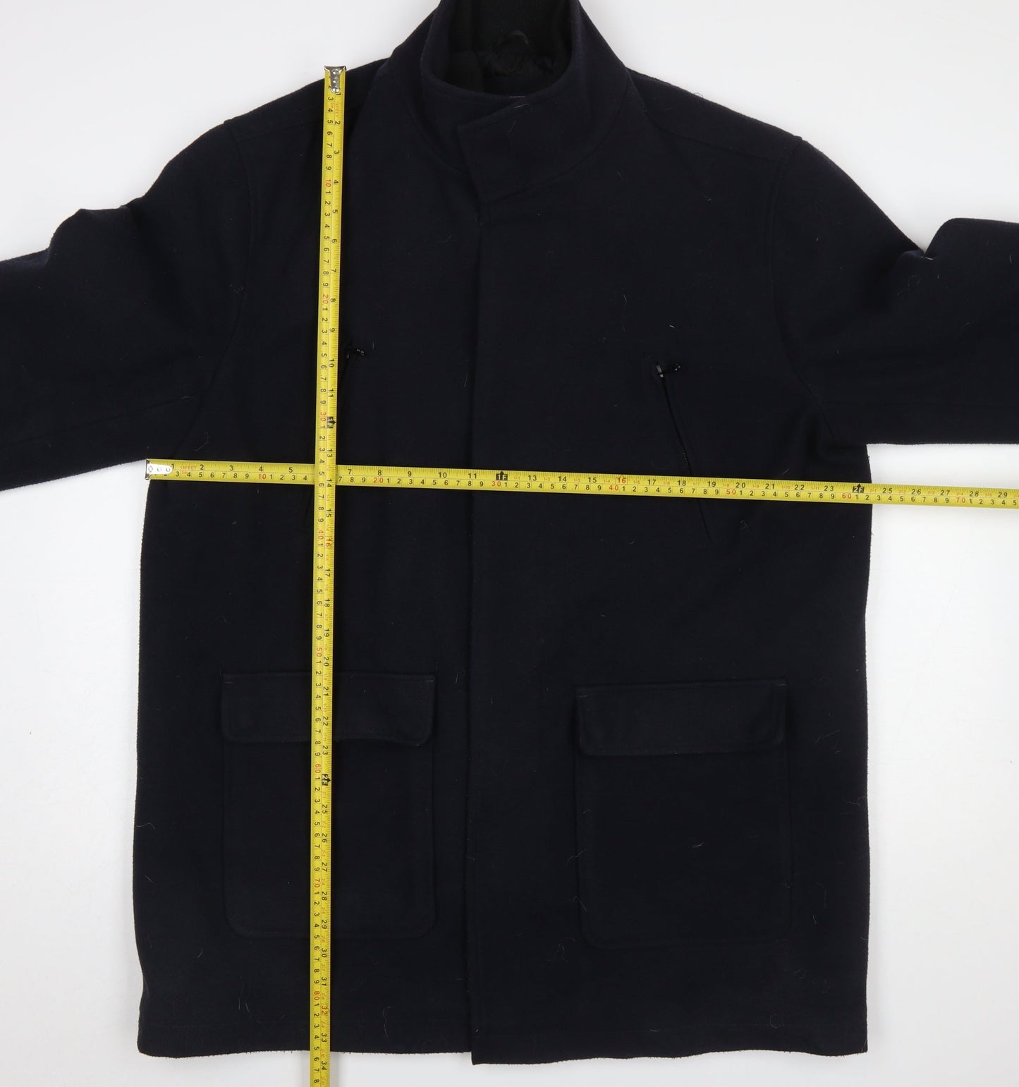 Tokyo Laundry Men's Black XL Polyester Lined Overcoat