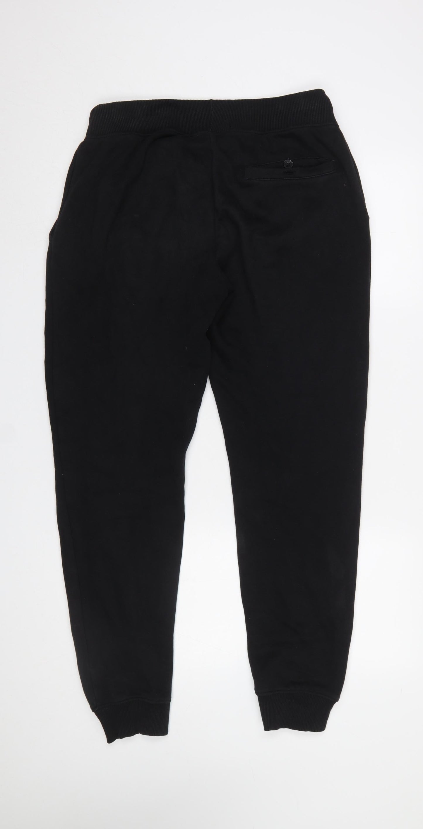 French Connection Men's Black Jogger Trousers M Regular Fit Cotton