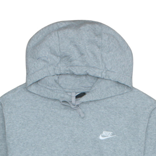 Nike Men's Grey Pullover Hoodie M Regular Fit Fleece Sweatshirt